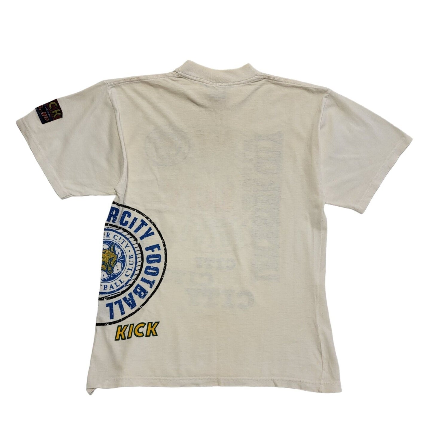 Vintage Leicester City 90s LCFC White T-Shirt Uk Men's Size M