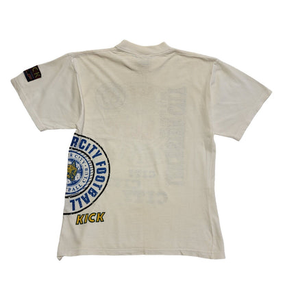 Vintage Leicester City 90s LCFC White T-Shirt Uk Men's Size M
