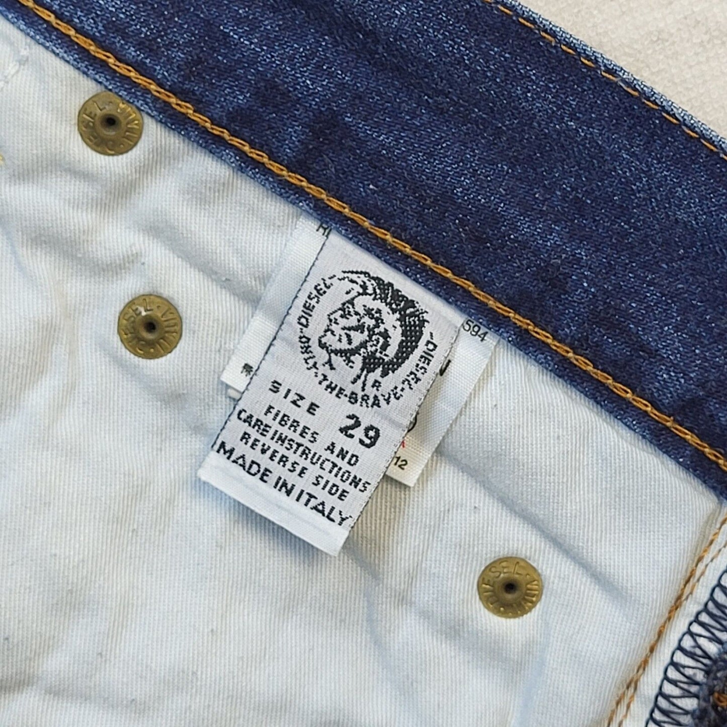 Diesel Y2K Vintage Blue Straight Leg Denim Jeans Women's Size 10-12 W29 L28