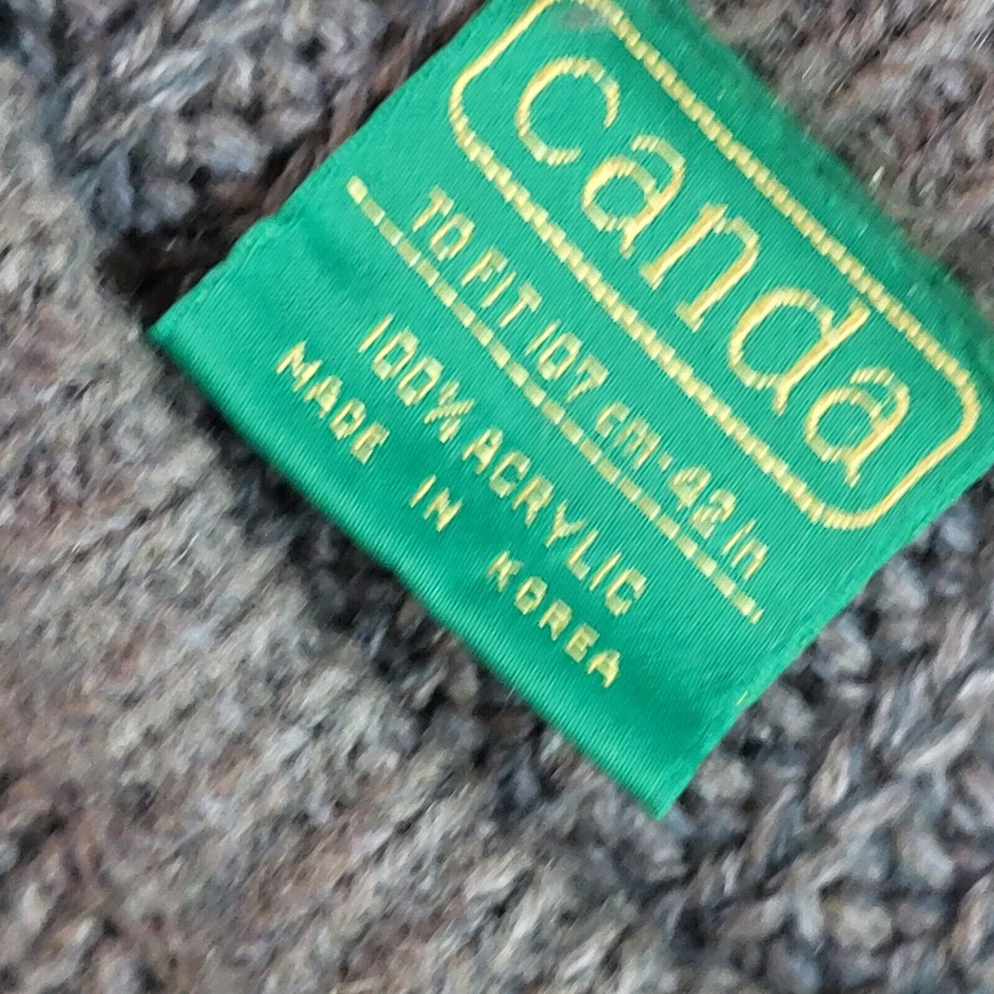 Canda Vintage 90's Blue Knitted Acrylic Jumper UK Men's Size Large