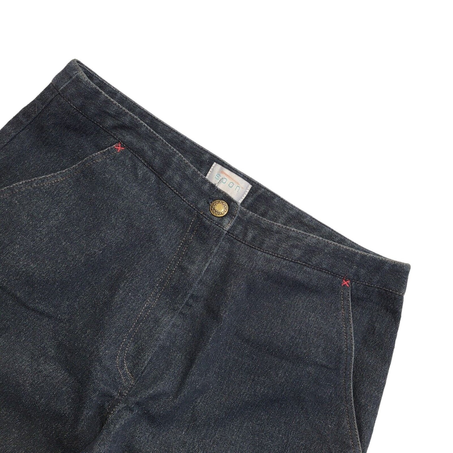 Soon Vintage Y2k Dark Blue Bootcut Denim Jeans Women's Size 12 W32 L30