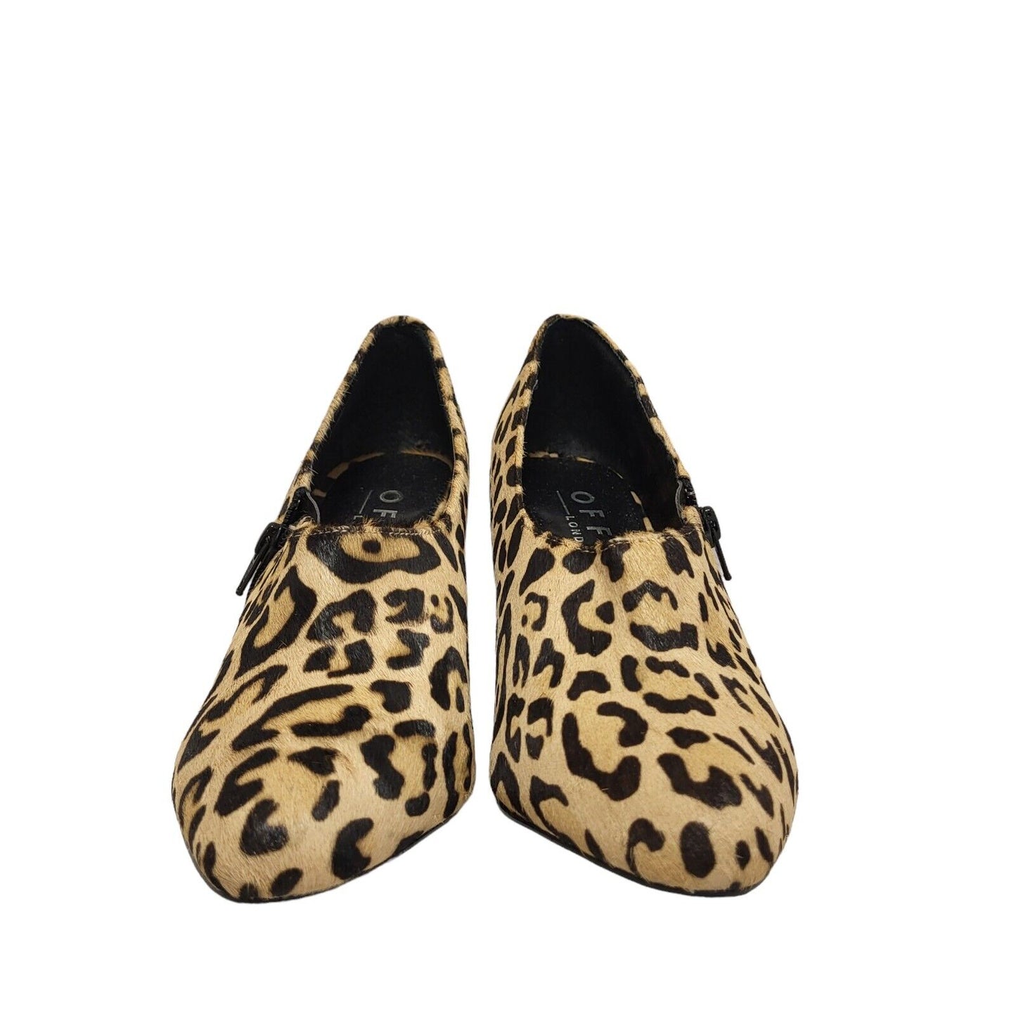 Office London Brown Animal Print Heels Shoes Uk Women's Size 5