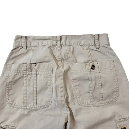 Young Dimensions 90s Vintage Beige Straight Cargo Trousers Women's Size6 W25 L26