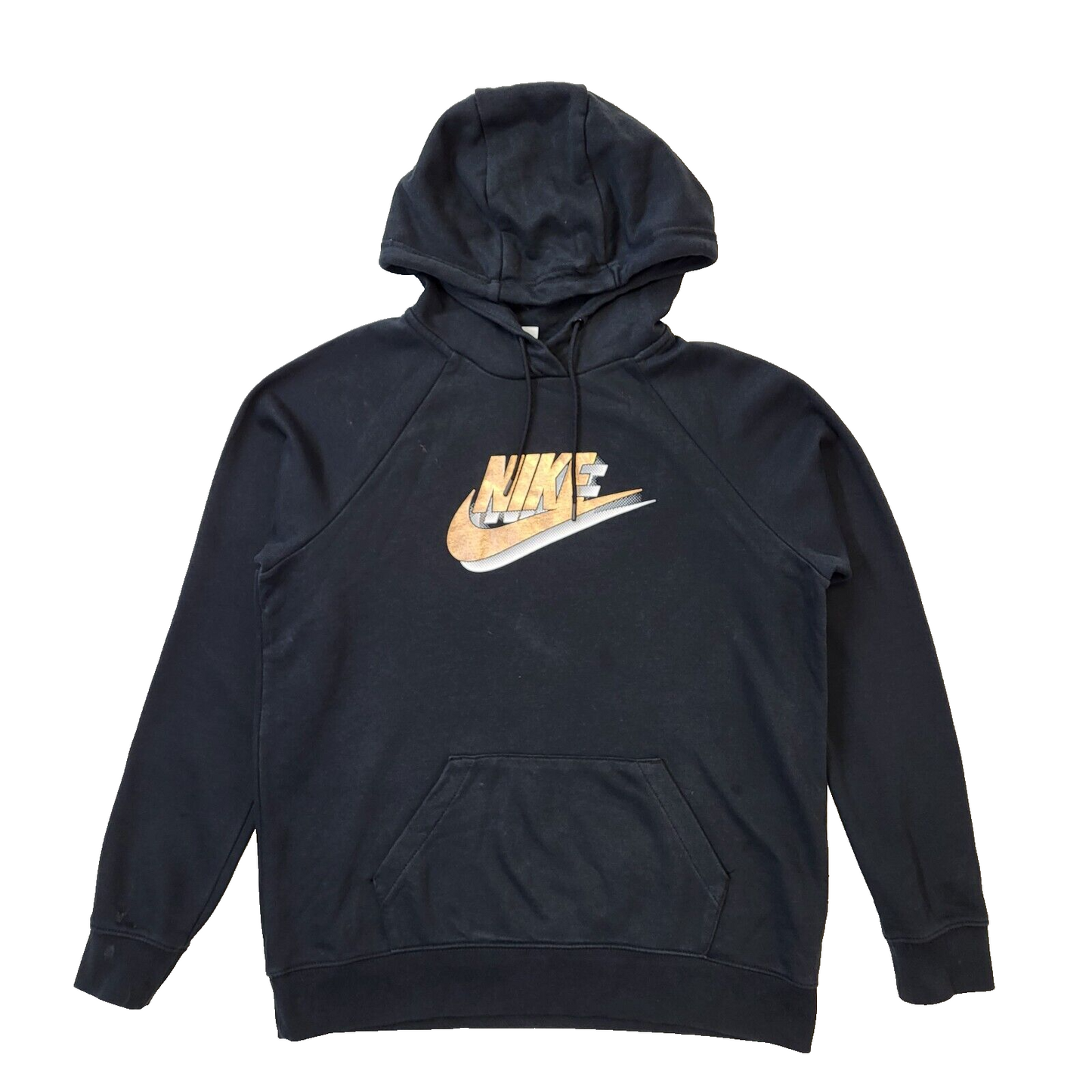 Nike Black Retro Drawstring Hoodie Women's Size Medium
