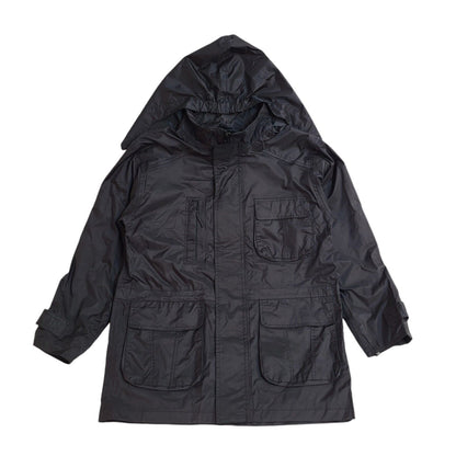 Beau Brummel 90s Black Hooded Jacket Uk Men's Size Small