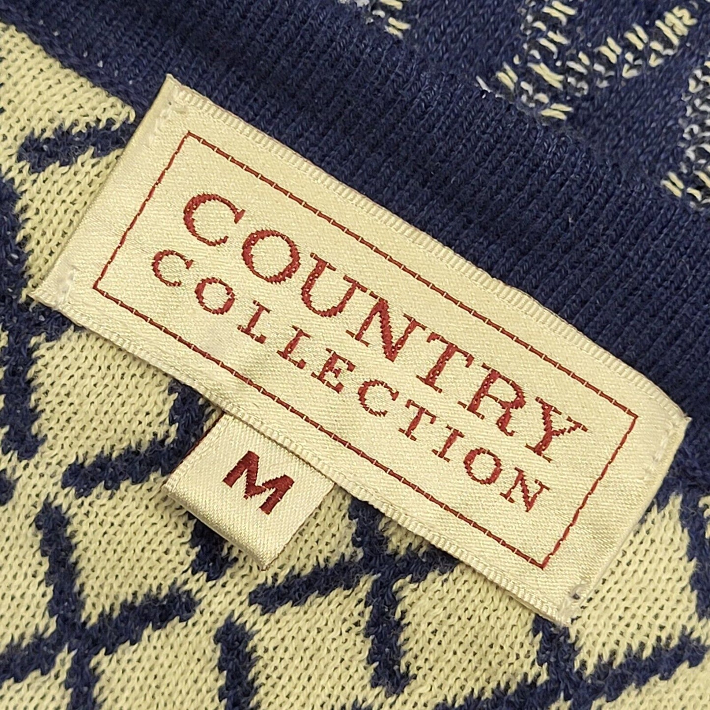 Country Collection Blue 80s Vintage Button Cardigan Uk Women's Size M