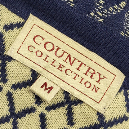 Country Collection Blue 80s Vintage Button Cardigan Uk Women's Size M
