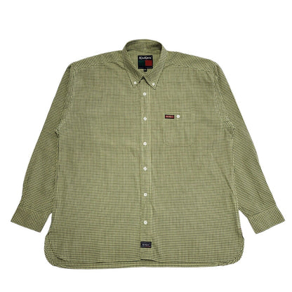 Kickers 90's Checked Long Sleeve Relaxed Fit Shirt Mens XL
