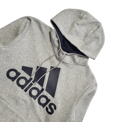 Adidas Vintage Y2k Grey Pullover Sweatshirt Hoodie Uk Men's Size S