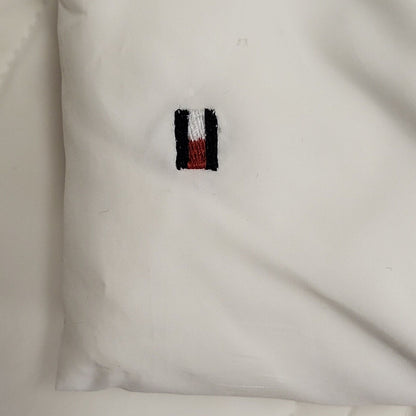 Tommy Hilfiger Vintage Y2K White Snap & Zip Jacket Womens UK Size S