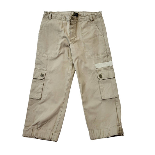 Gap 90s Vintage  Beige Cropped Trousers Women's Size 8 W26 L23
