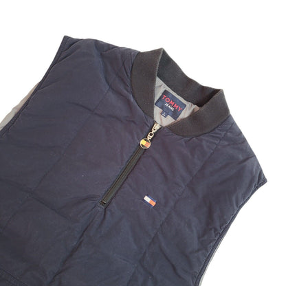 Tommy Jeans Navy Blue Sleeveless High Neck Gilet Uk Men's Size Large
