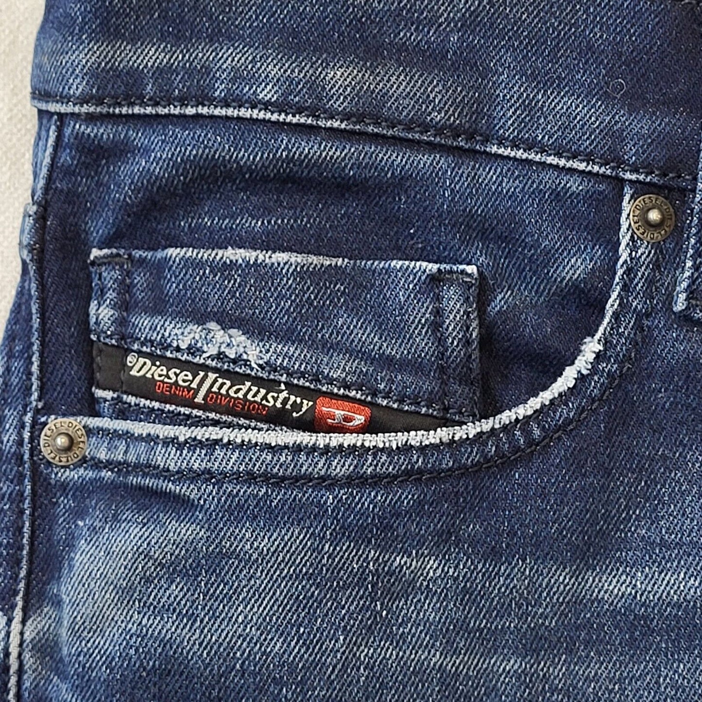 Diesel Tepphar Y2K Blue Straight Denim Jeans Men's Size S W30 L32