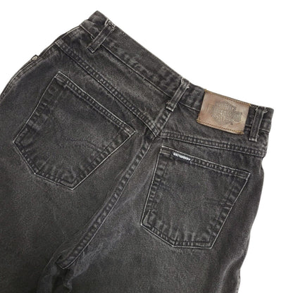 Biker Blues 80s Vintage Black Straight Leg Jeans Women's Size 10 W28 L33