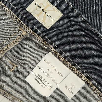 Calvin Klein 90s Vintage Dark Blue Straight Denim Jeans Uk Women's 8 W27 L26