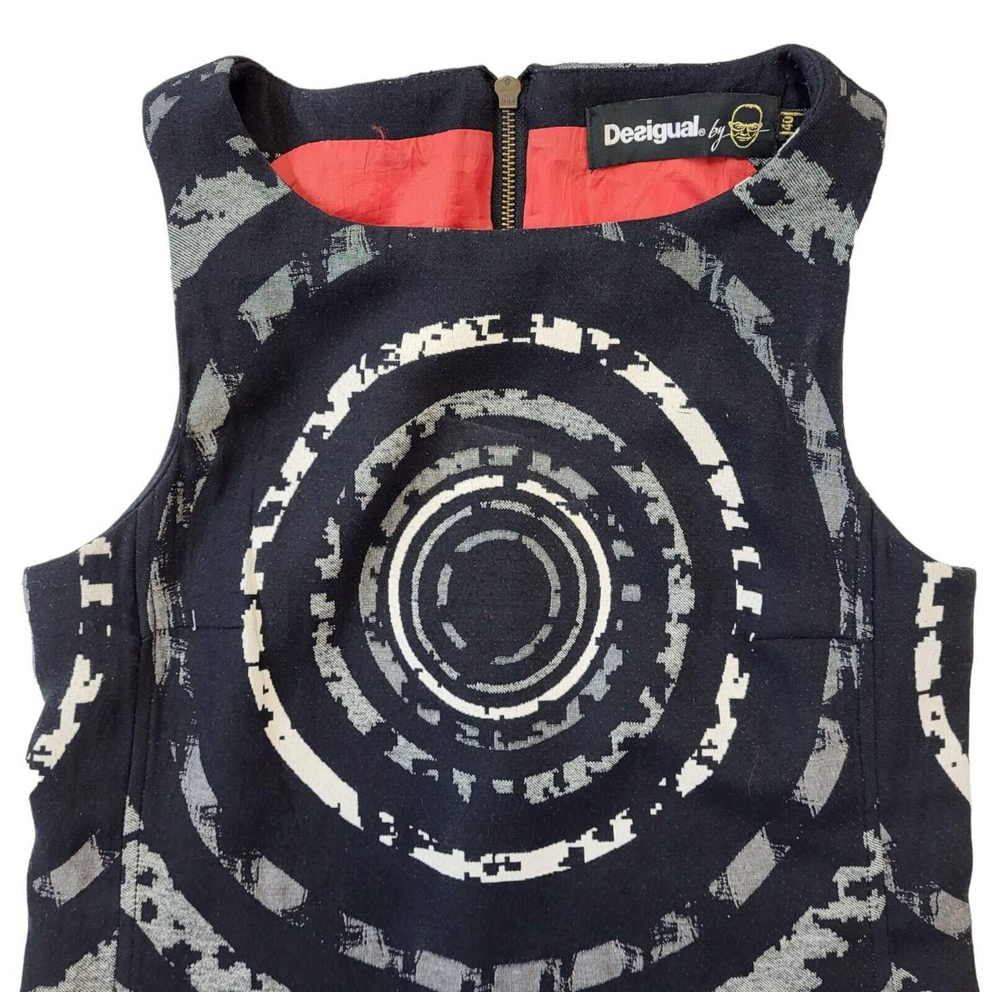 Desigual Y2K Graphic Print Dress Womens UK 12