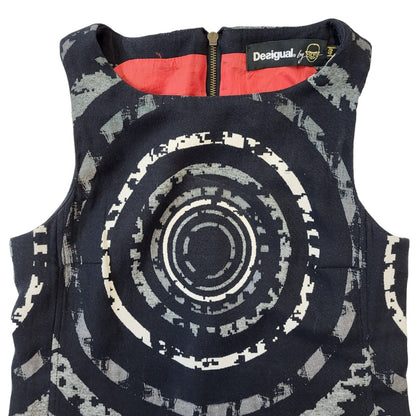 Desigual Y2K Graphic Print Dress Womens UK 12