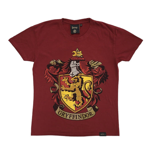 The Harry Potter Shop Burgundy Y2K Gryffindor Short Sleeve T-Shirt Mens Size S