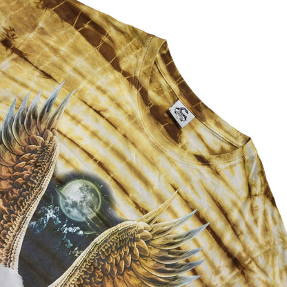 Caballo Beige Eagle Vintage 90s Short Sleeve T-Shirt Uk Men's L