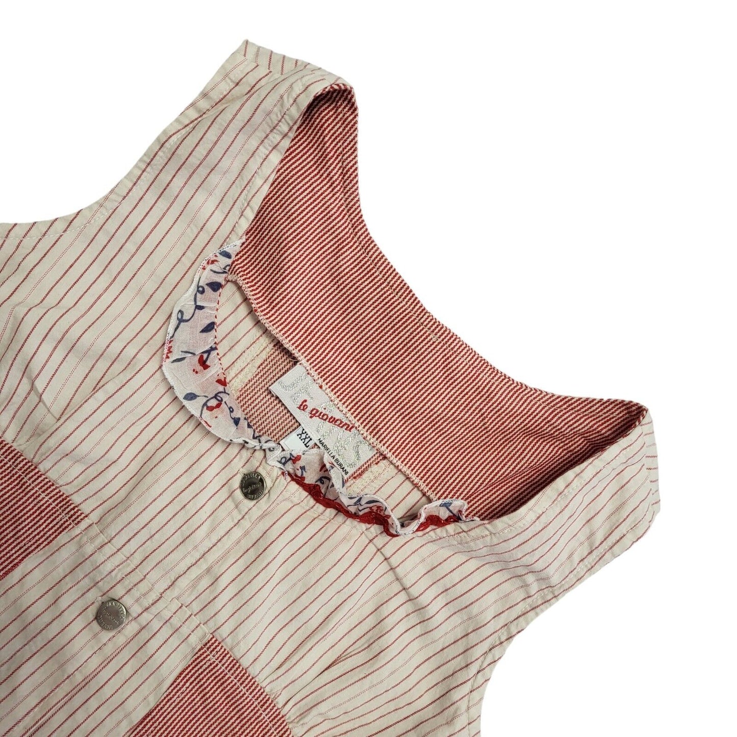 Vintage 90s Pink Button Sleeveless Top Uk Girls Age 14-16 Size 2XL