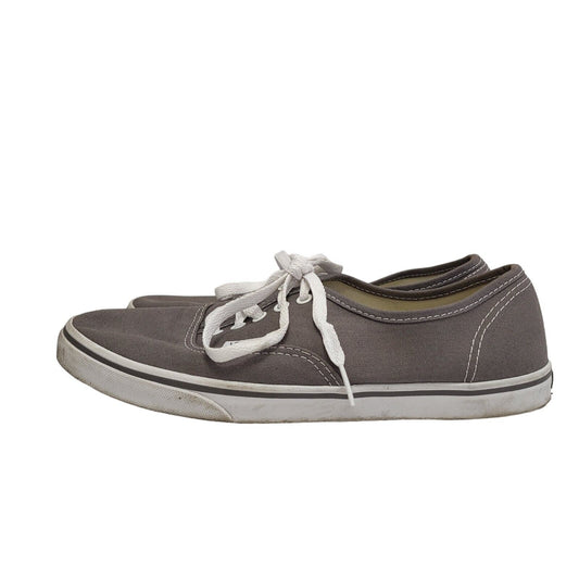 Vans Grey White Lace-up Sports Casual Women's Trainers Uk Size 6