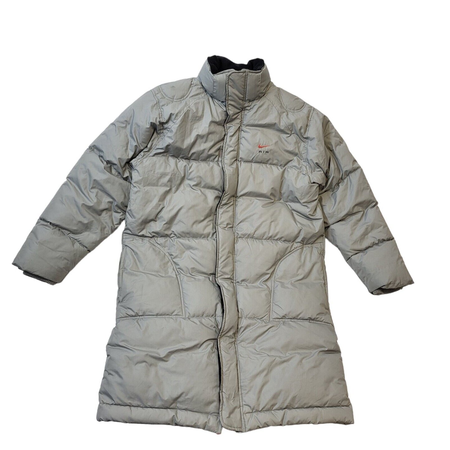 Nike Y2K Grey Longline Puffer Coat Men's Size Medium