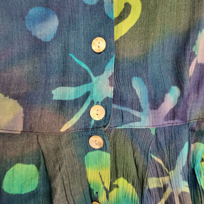 Marks & Spencer 90s Vintage Stars & Hearts Daywear Dress Women's Size 12