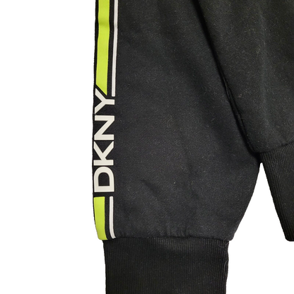 DKNY Black Cropped Hoodie UK Women's Size Large