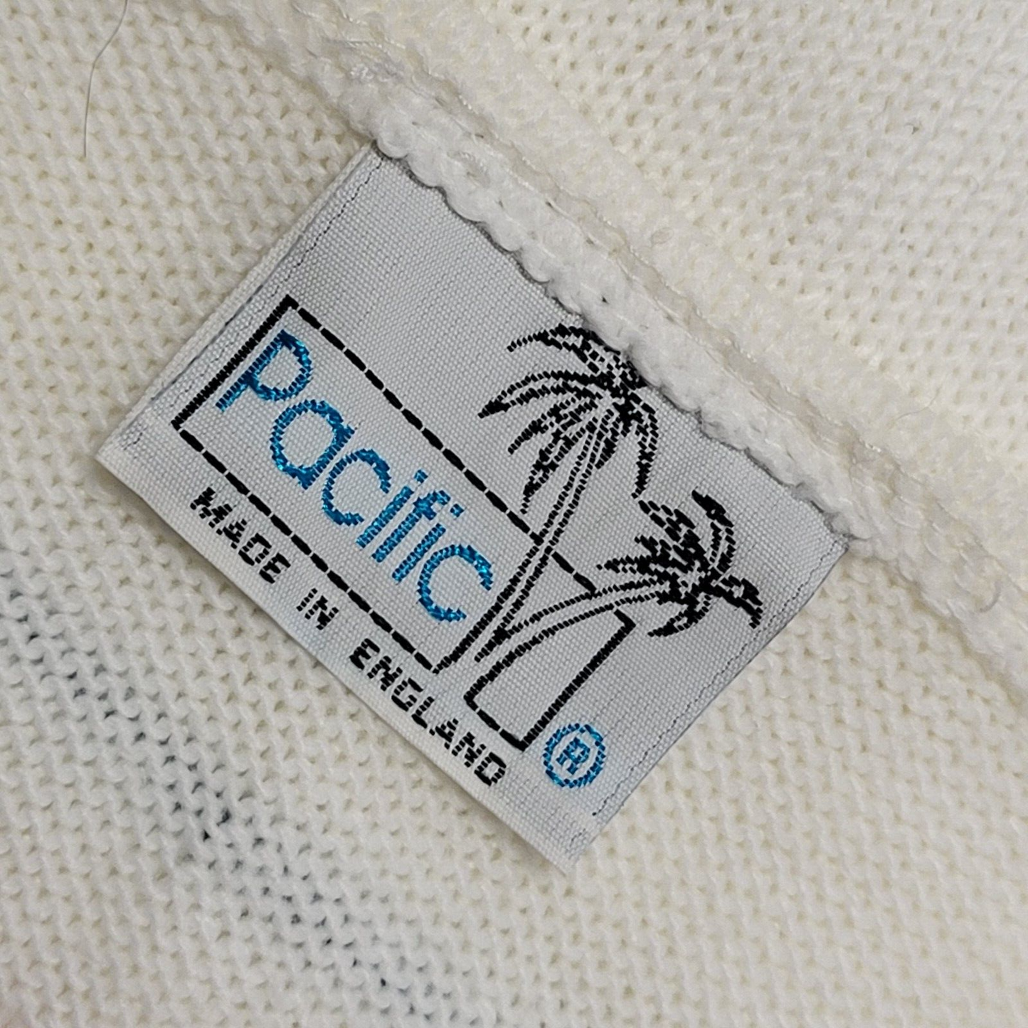 Pacific 80s Vintage White Striped Sleeveless Top Uk Women's Size 16