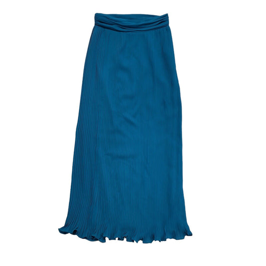 Collage Vintage 80's Blue A-Line Pencil Skirt Uk Women's Size 12