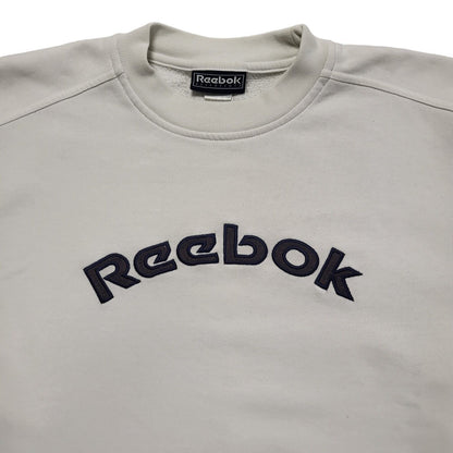 Reebok Essentials Spell Out  Vintage 90s White Sweatshirt Women's Size UK 12