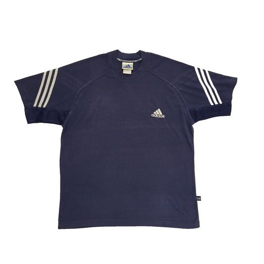Adidas Vintage 90's Blue Sports Short Sleeve T-Shirt Mens Size XL