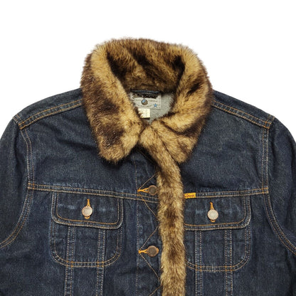 John Bamer Y2k Vintage Dark Blue Denim Jacket Uk Women's Size 12