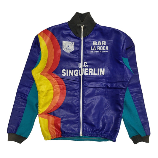 90s Vintage Bar La Roca Italian Cycling Jacket Uk Men's Size XL