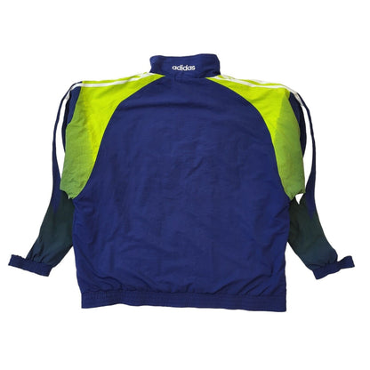 Adidas 90s Vintage Navy Blue Windbreaker Full Zip Jacket Men's Size XL