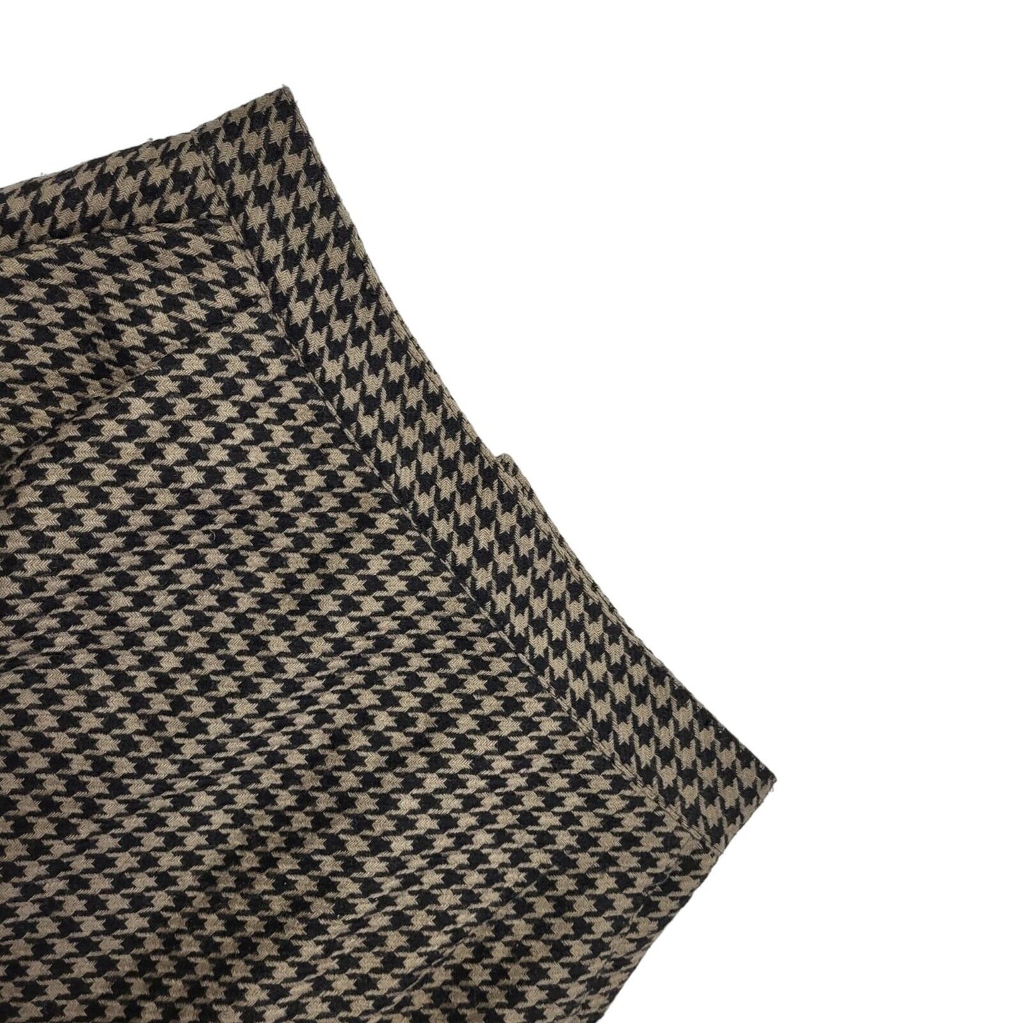 Pino Vintage 80's Brown & Black Houndstooth Straight Skirt Women's UK 6 W24
