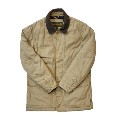 Timberland 90s Vintage Beige Cotton Button Jacket Men's Size XS