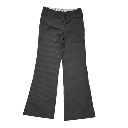 New Look Y2k Vintage Grey Straight Leg Casual Trousers Uk Women's 8 W26 L30