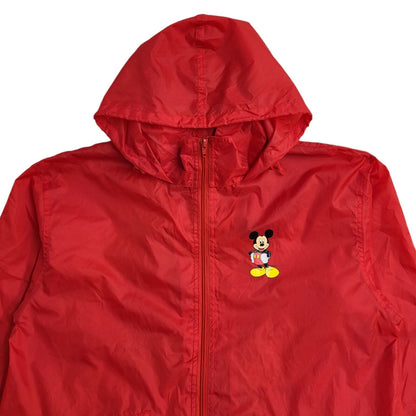 Kids Disney Red Mickey Mouse 90s Hooded Jacket UK Kids Medium