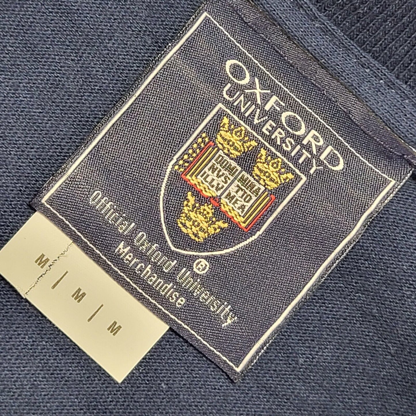 Oxford Uni Navy Blue Vintage 90s Short Sleeve T-Shirt Uk Men's M