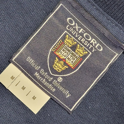 Oxford Uni Navy Blue Vintage 90s Short Sleeve T-Shirt Uk Men's M