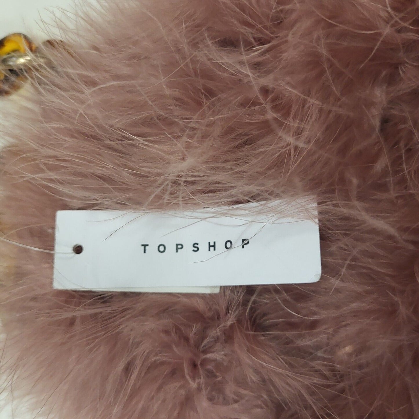 Topshop Pink Faux Fur Small Shoulder Bag Uk Women's Size  8" x 8.5" Bnwt