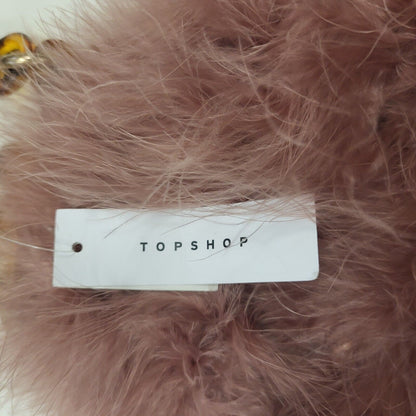 Topshop Pink Faux Fur Small Shoulder Bag Uk Women's Size  8" x 8.5" Bnwt