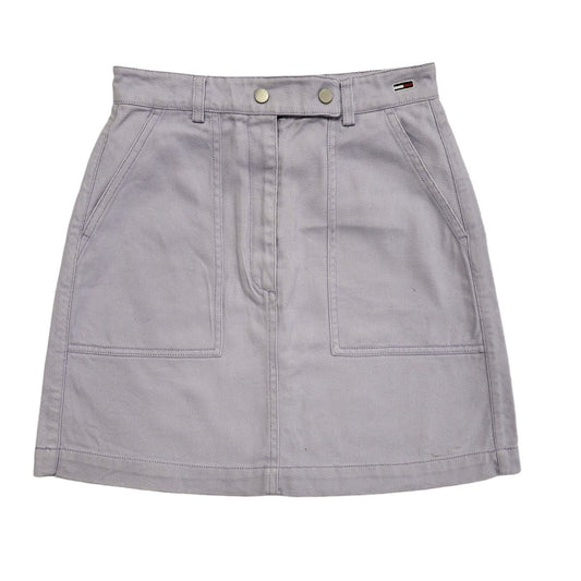 Tommy Jeans Purple Denim Mini Skirt Uk Women's Size Small W26