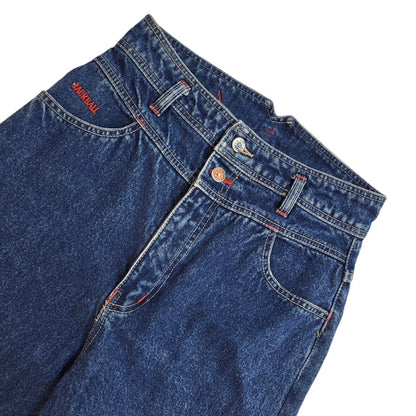 Jackball 90s Dark Blue Tapered Denim Jeans Uk Women's Size 4 W22 L24