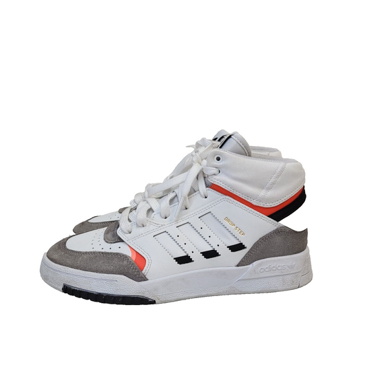 Adidas White & Grey Lace-up Sports Hi-top Trainers Uk Women's Size 5.5