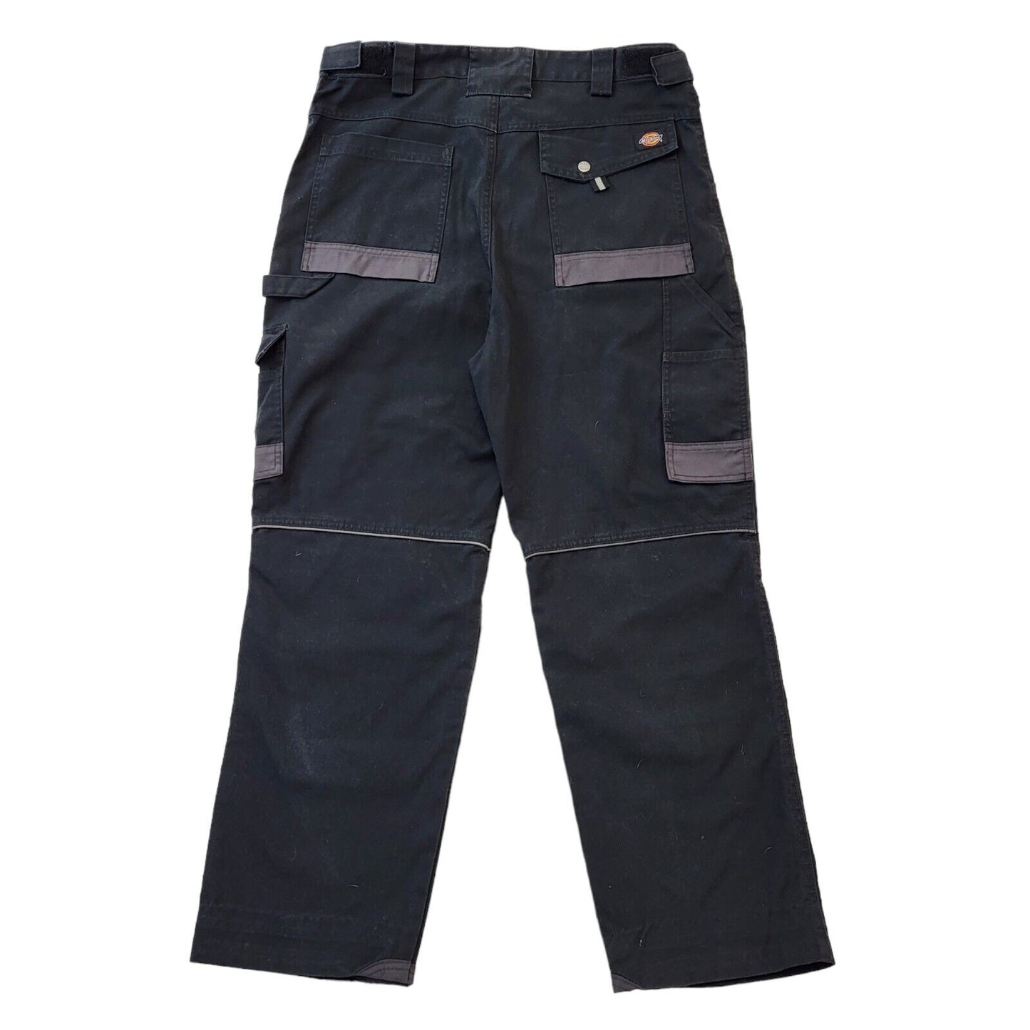 Dickies Black Straight Leg Cargo Workwear Trousers Men's Size XL W36 L29