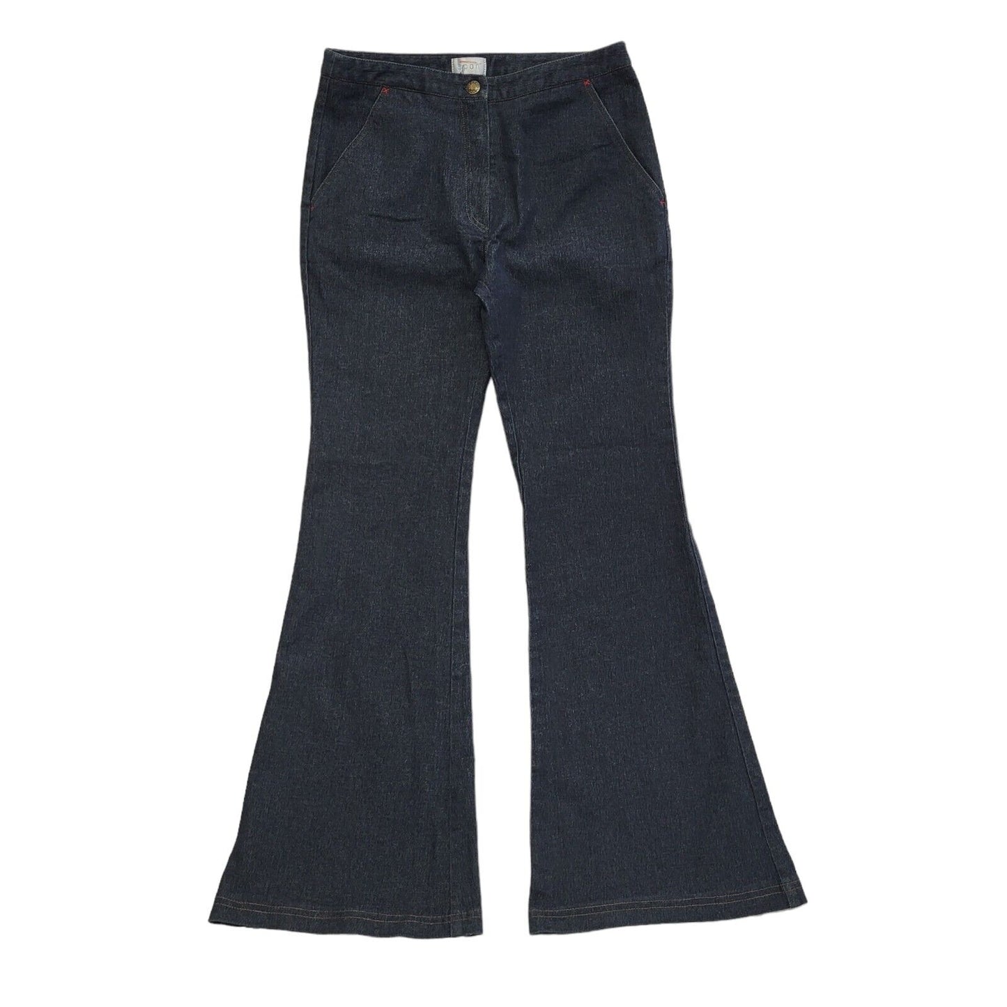 Soon Vintage Y2k Dark Blue Bootcut Denim Jeans Women's Size 12 W32 L30