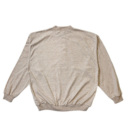 90s Vintage Cream 1/4 Button Retro Sweatshirt Women's Size Large