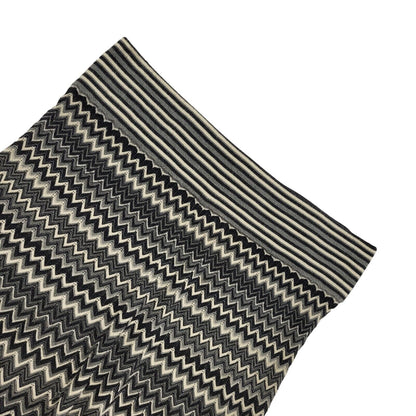 Kookai Y2K Vintage Grey Zigzag A-Line Skirt Women's Size L 12 W30